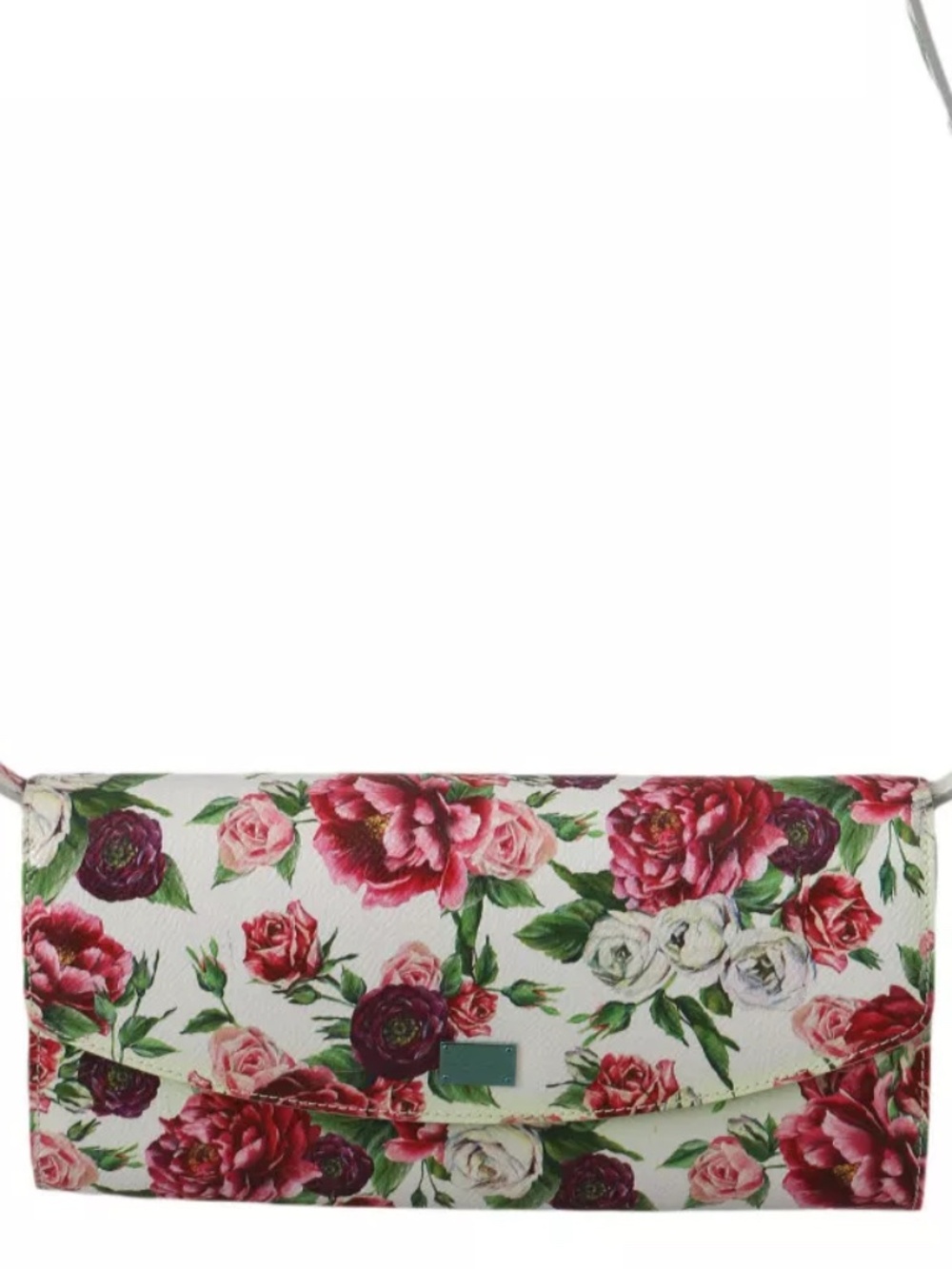 DOLCE & GABBANA Bag Purse Clutch Floral Roses Leather Cross Body Purse RRP $3300